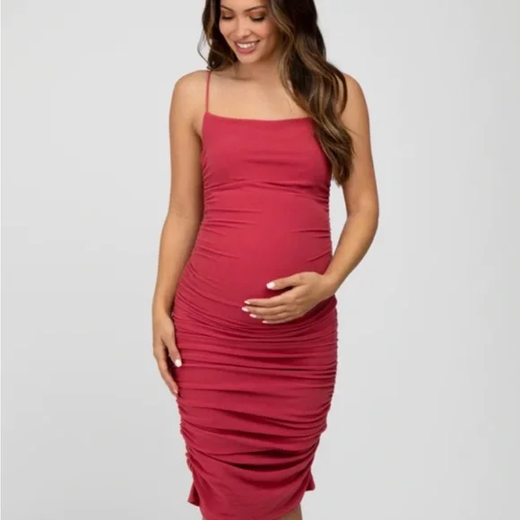 pinkblush maternity dresses Ava Presley 29155 One Shoulder Scuba Cocktail Dress main image 1
